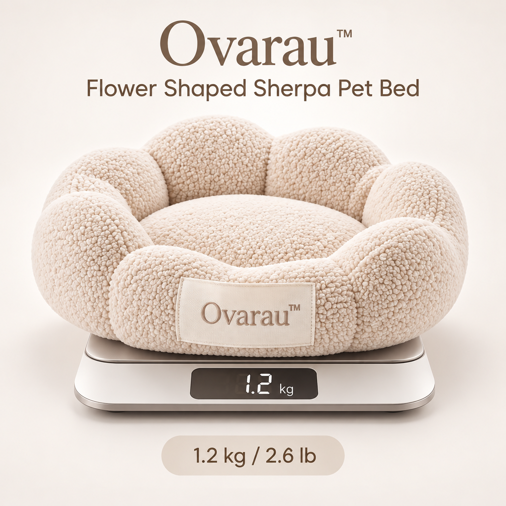Ovarau™ Cream Petal Nest Pet Bed view 4