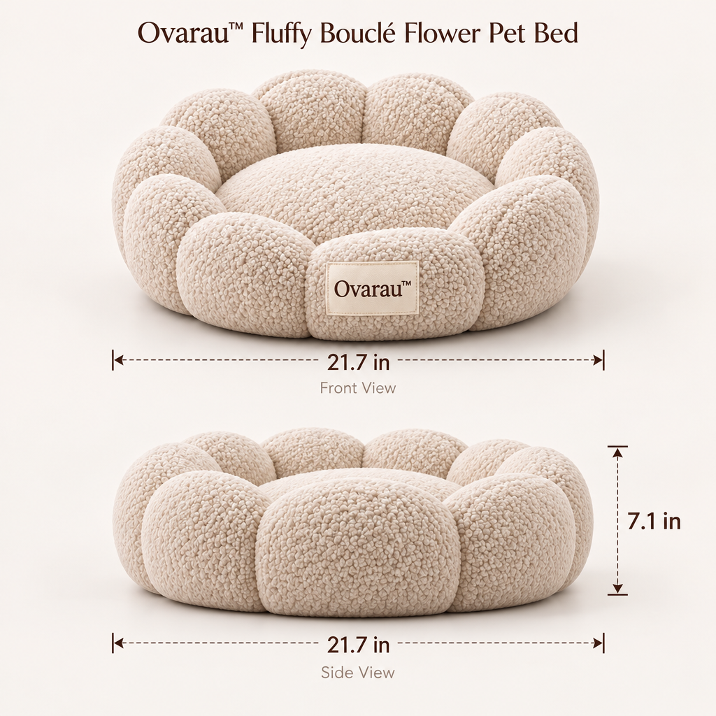 Ovarau™ Cloud Bloom Round Pet Bed view 4