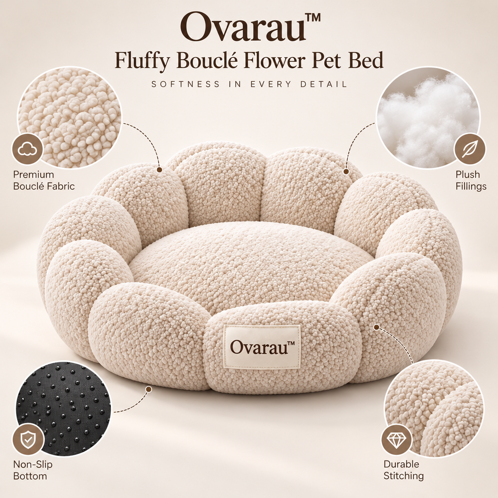Ovarau™ Cloud Bloom Round Pet Bed view 5
