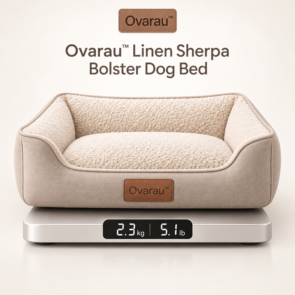 Ovarau™ Sandstone Lounge Bolster Dog Bed view 5