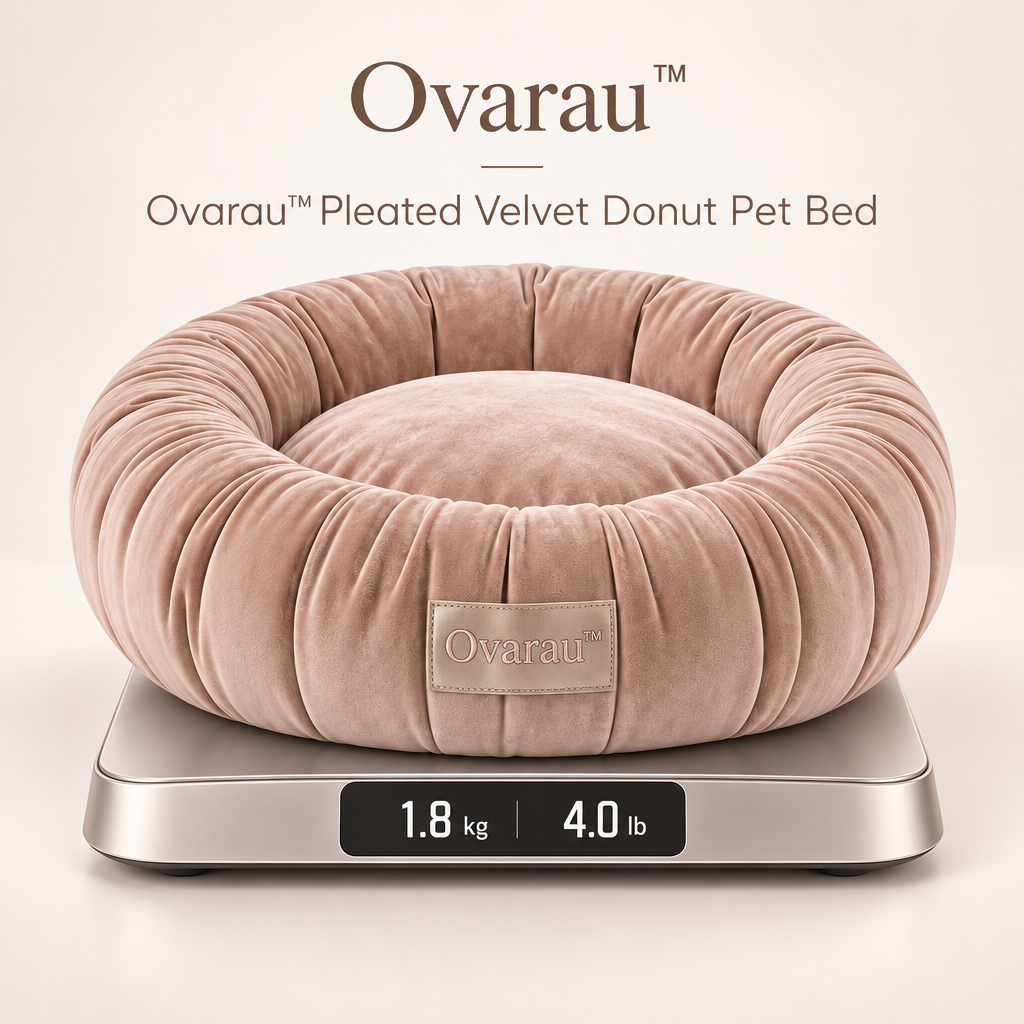 Ovarau™ Rose Pleat Donut Pet Bed view 2