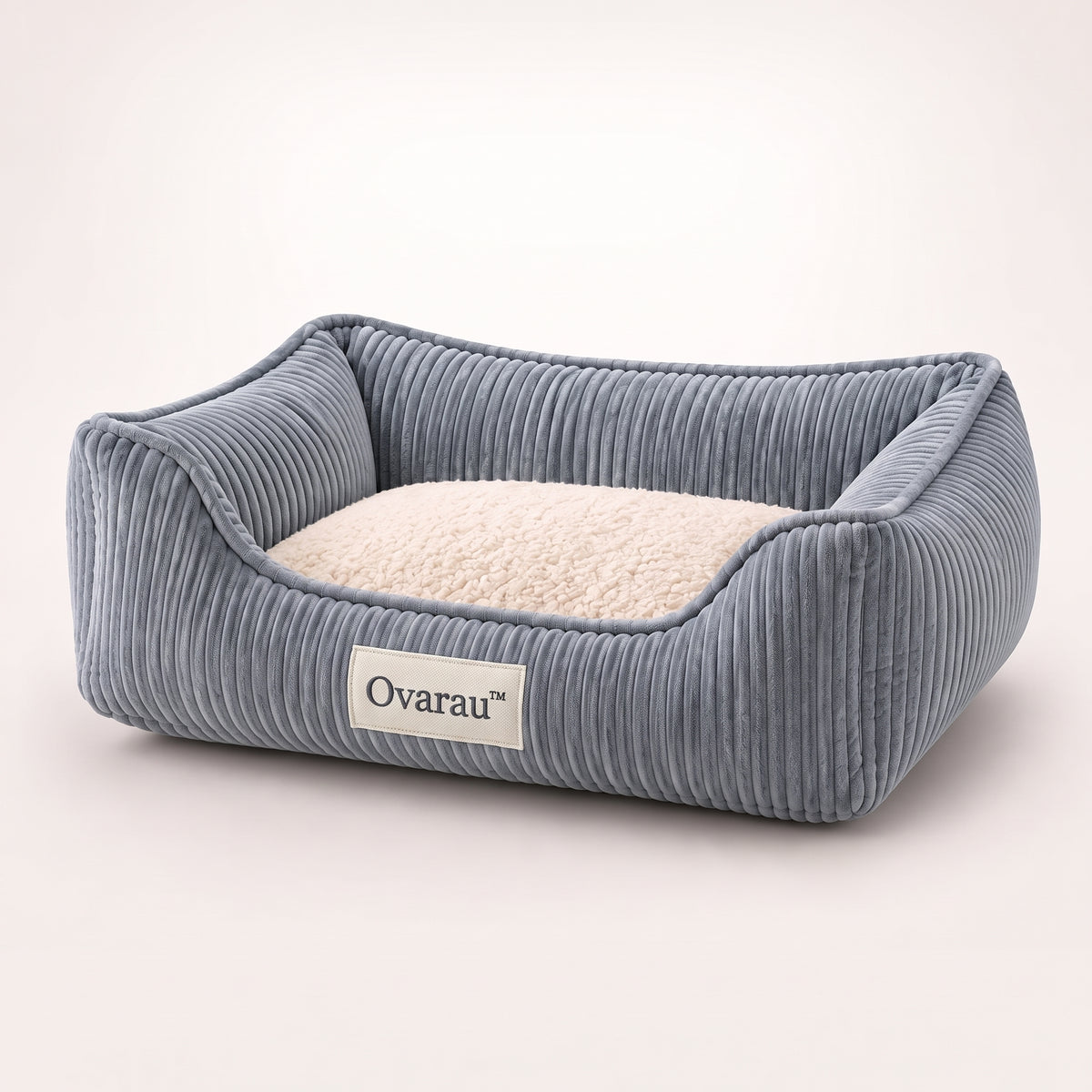 Ovarau™ Blue Slate Ribbed Pet Bed view 1