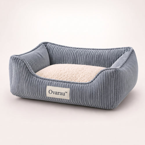 Ovarau™ Blue Slate Ribbed Pet Bed view 1