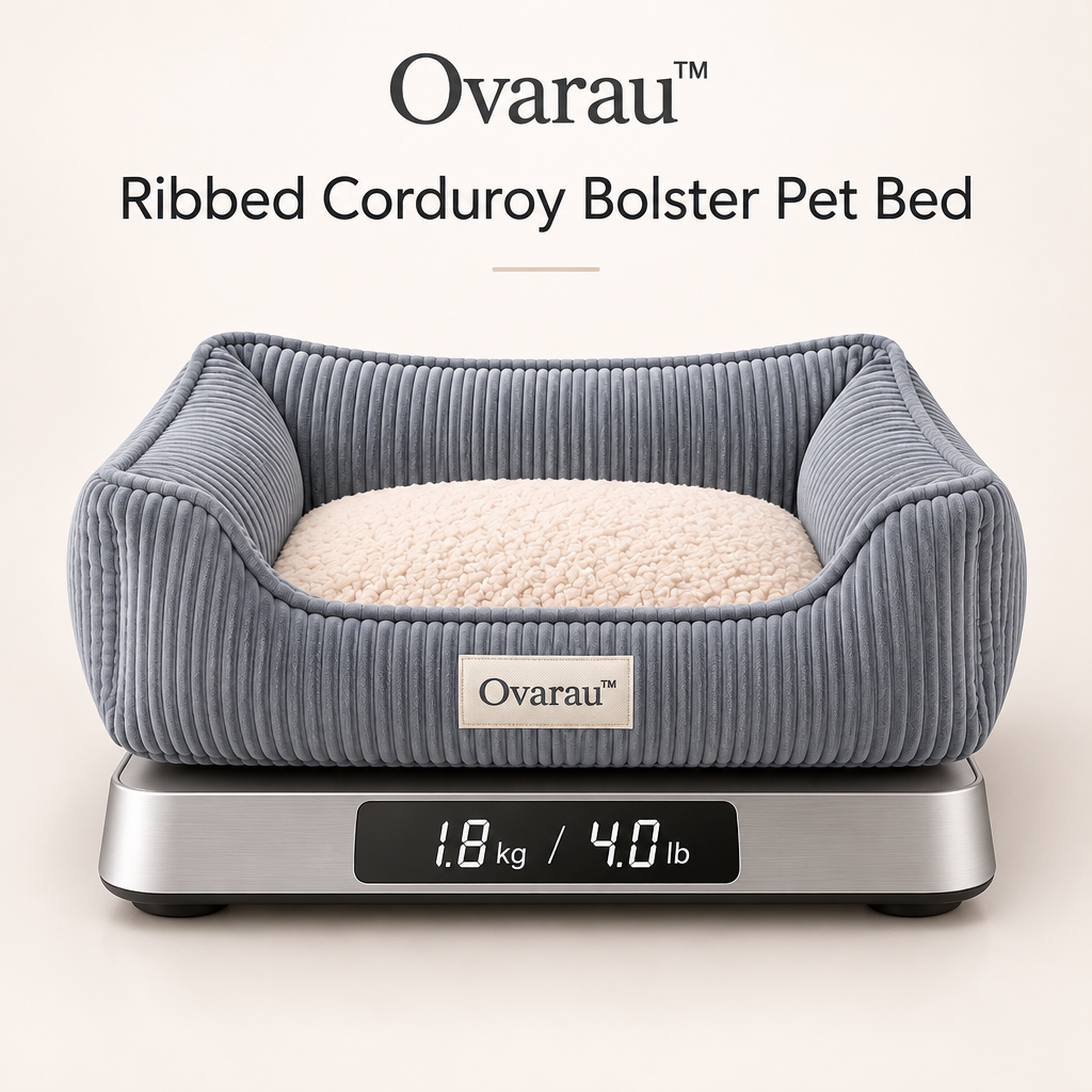 Ovarau™ Blue Slate Ribbed Pet Bed view 4