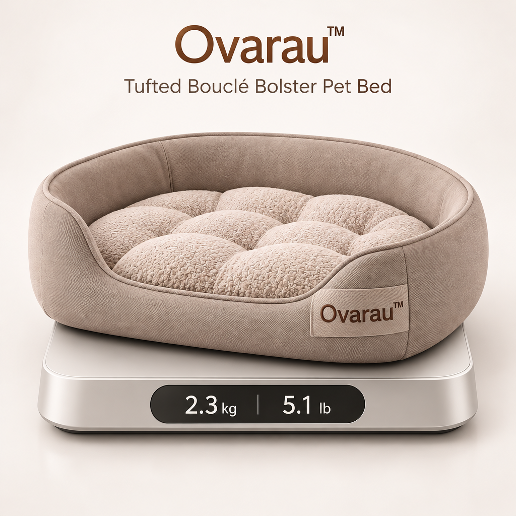 Ovarau™ Pebble Tuft Round Pet Bed view 5