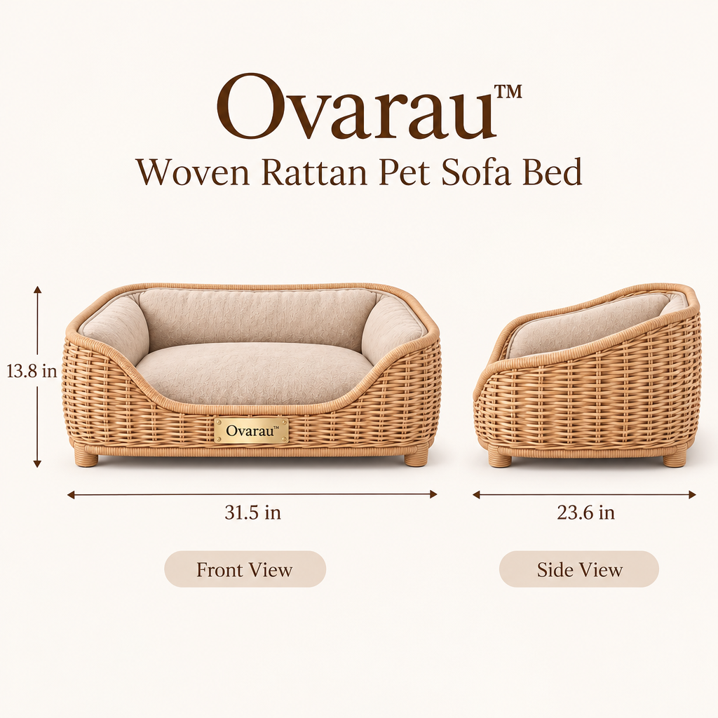 Ovarau™ Honey Weave Lounge Pet Sofa view 2