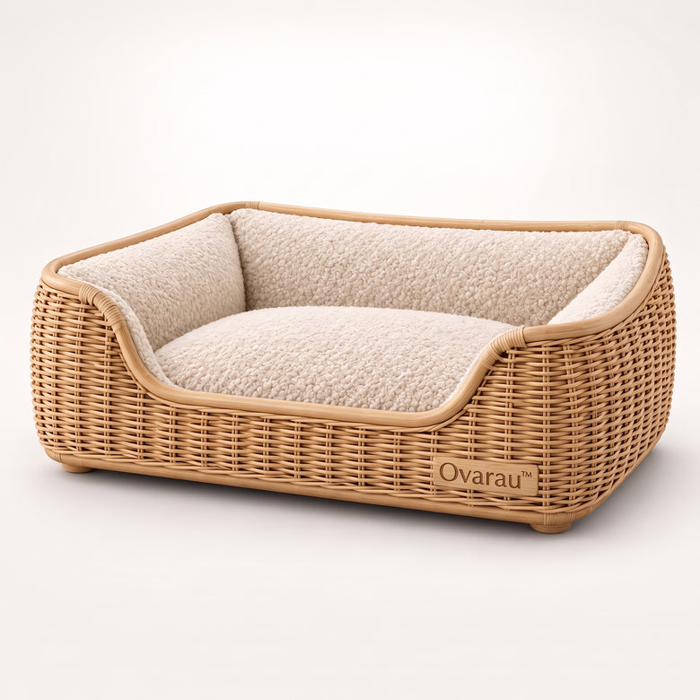Ovarau™ Natural Weave Nest Pet Bed